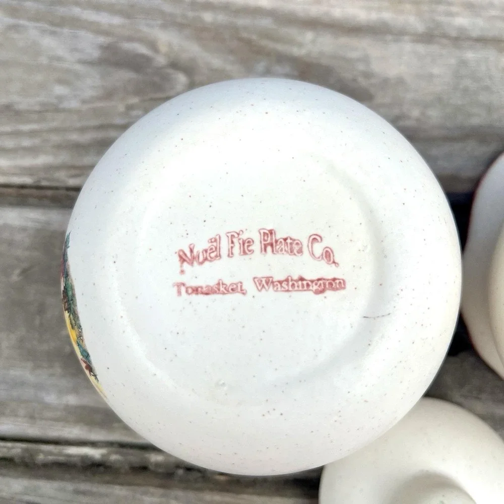 Vintage Rooster Creamer & Sugar Bowl Set Country Farmhouse Noel Pie Plate USA